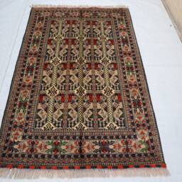 3x5 Handmade Afghan Rug - Area Caucasian Design Wool Rug, Rugs For Living Room Oriental Turkmen Kitchen 100x150 cm Carpet - thumbnail 2