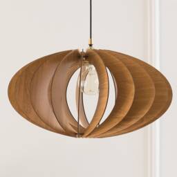Wood Chandelier, Pendant Light, Wooden Ceiling Lamp, Modern Lighting, Flush Mount Hanging Kitchen Island, Scandinavian Style - thumbnail 2