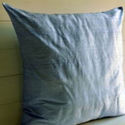 Decorative Pillow, Throw Pillow Blue Sky, Pure, Pure Silk Shantung Silk - thumbnail 3