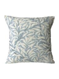 Clarke & William Morris Willow Boughs Dove Blue Ivory Arts Crafts Cushion Cover 16 - thumbnail 1
