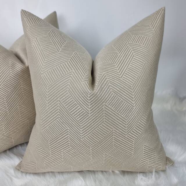 John Lewis Esher Gold Cushion Cover Geometric Double Sided Modern Sofa Bed Pillow Cover - image 1