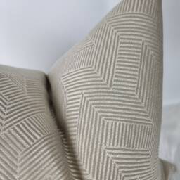 John Lewis Esher Gold Cushion Cover Geometric Double Sided Modern Sofa Bed Pillow Cover - thumbnail 2