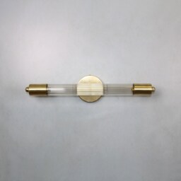 Double Black Prism Wall Light Brass Lighting Lamp Vanity Fixture, Sconce Mid Century , Vertical Model Ranor Design - thumbnail 3
