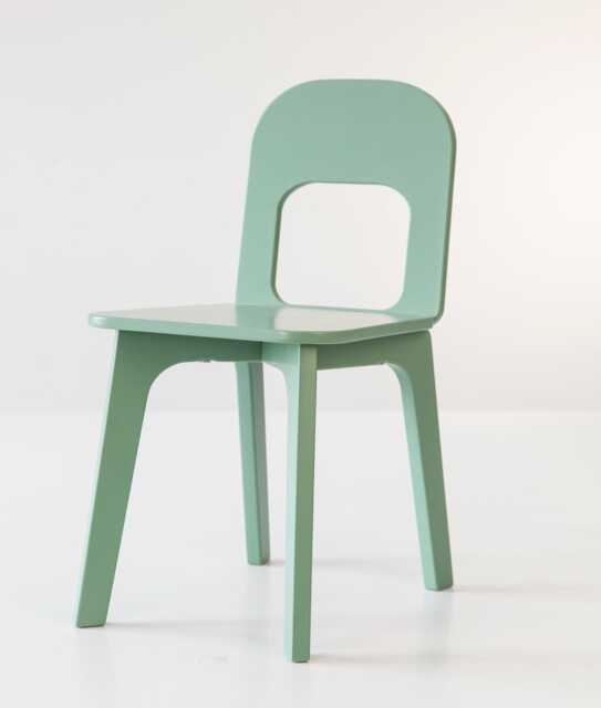 Green Chair For Kids With Backrest, Daycare Handmade Wooden Chair, Montessori Furniture Kindergarten Nursery, Christmas Gift Kid - image 1
