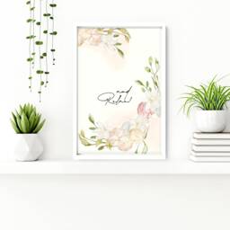 Trendy Shabby Chic Decor Framed Set Of 2 Wall Art Prints For A Pastel Bathroom Home Decor, Farmhouse Toilet Spa - thumbnail 3