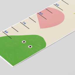 Abstract Shapes Fabric Height Chart - Repositionable Kids Wall Decor - thumbnail 3