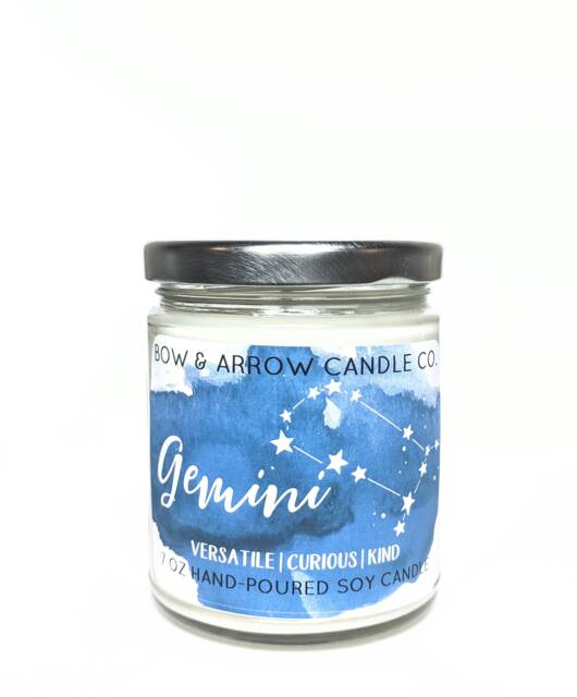 Soy Candle Zodiac Collection - Astrology Candles Constellation Gemini Celestial Gift Idea Signs - image 1
