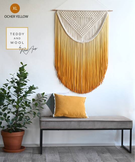 "Dyed Fiber Art - Small/Medium/Large/xl/xxl/3xl Textile Wall ""Alexa" - image 1