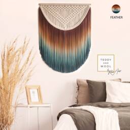 "Dyed Fiber Art - Small/Medium/Large/xl/xxl/3xl Textile Wall ""Alexa" - thumbnail 2
