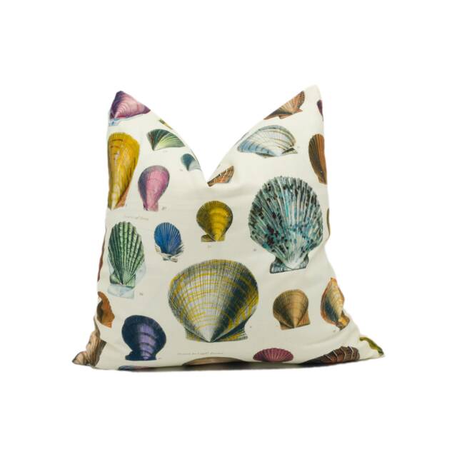 Designers Guild - John Derian Captain Thomas Browns Shells Sepia Cushion Cover Throw Pillow Designer Home D??cor - image 1