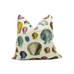 Designers Guild - John Derian Captain Thomas Browns Shells Sepia Cushion Cover Throw Pillow Designer Home D??cor - thumbnail 1