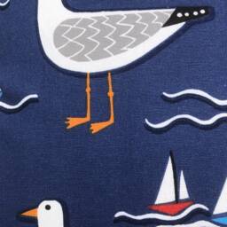 "Seagull Seaside Cushion Coversfryetts Gull Navy Coastal Decor - Set Of 2 16""-24" - thumbnail 2