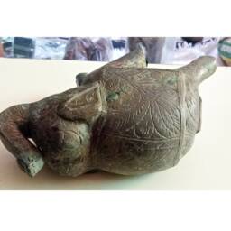 Engraved Wooden Elephant Handcrafted Home Decor - thumbnail 4