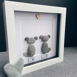 Personalised Gift For Dog Lovers, Mum Birthday Ideas, Pebble Art, Keepsake Gift, Pet Lover Ideas - thumbnail 2