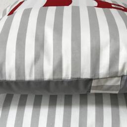 1x Maritime Cushion Cover, Country Style Decorative Lighthouse Gray/White - thumbnail 3