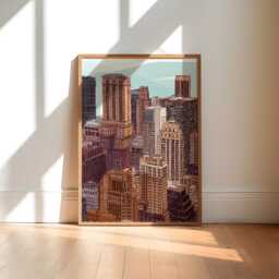 Nyc Skyline Art Print, New York City Wall Decor - thumbnail 1