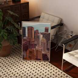 Nyc Skyline Art Print, New York City Wall Decor - thumbnail 3