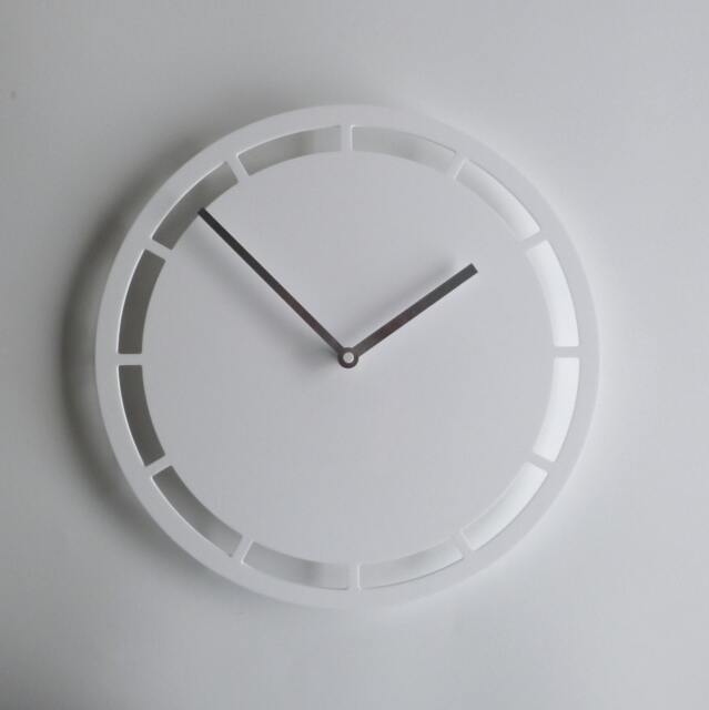 Minimalist Wall Clock Mid Century Modern Acrylic Silent Clock - 12 Inch - image 1