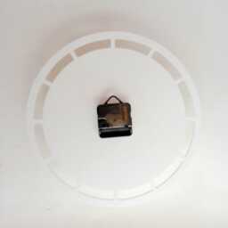 Minimalist Wall Clock Mid Century Modern Acrylic Silent Clock - 12 Inch - thumbnail 2