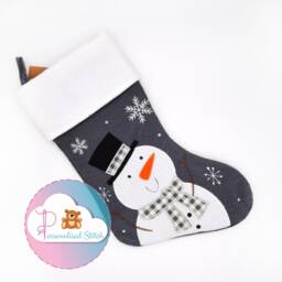 Personalised Christmas Stocking Embroidered Xmas Stockings Personalized Gift My First Baby Keepsake - thumbnail 2