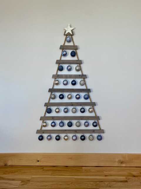 Large Hanging Christmas Tree-Weathered Gray - image 1