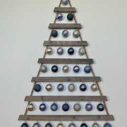 Large Hanging Christmas Tree-Weathered Gray - thumbnail 3