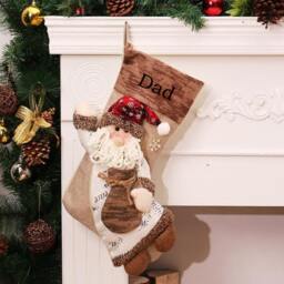 Personalized Christmas Stocking Holidays Decoration Snowman Monogram Stockings Ornaments - thumbnail 3