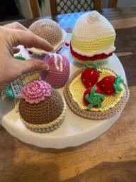 Crochet Afternoon Tea Set, Handmade Table Decor