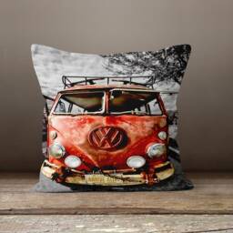 Car Cushion Cover-Motorbike Pillow Case-Bus Case-Van Cover-Gift For Him Cushion-Handmade Material - thumbnail 3