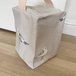 John Lewis Grey Seagulls Fabric Door Stop/Handmade/ Weight Book End Shabby Chic Choice Of Colours/Gifts - Unfilled - thumbnail 3