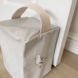John Lewis Grey Seagulls Fabric Door Stop/Handmade/ Weight Book End Shabby Chic Choice Of Colours/Gifts - Unfilled - thumbnail 2