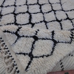 Beni Ourain Authentic Vintage 100% Wool Morocco Rug Berber - thumbnail 4