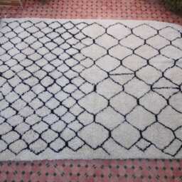 Beni Ourain Authentic Vintage 100% Wool Morocco Rug Berber - thumbnail 3