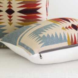 Shale Harding Wool Pillow Cover, Southwestern Cover - Made To Order - thumbnail 2