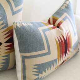 Shale Harding Wool Pillow Cover, Southwestern Cover - Made To Order - thumbnail 3