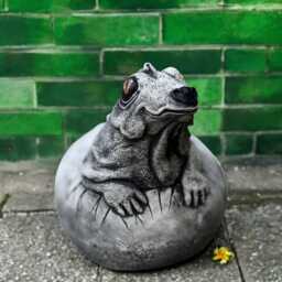 Concrete Dragon in Egg Statue Stone Fantasy Creature Figurine Baby Sculpture Outdoor Garden Ornament Cement Mythical Decor Gift - thumbnail 2