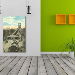 Williamsburg Bridge Print Antique New York City View On Canvas - thumbnail 3