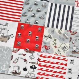 Pirate Minky Baby Blanket-Personalized Personalized Blanket - Blanket Boy-Pirate Nursery-Pirate Boy Girl - thumbnail 2