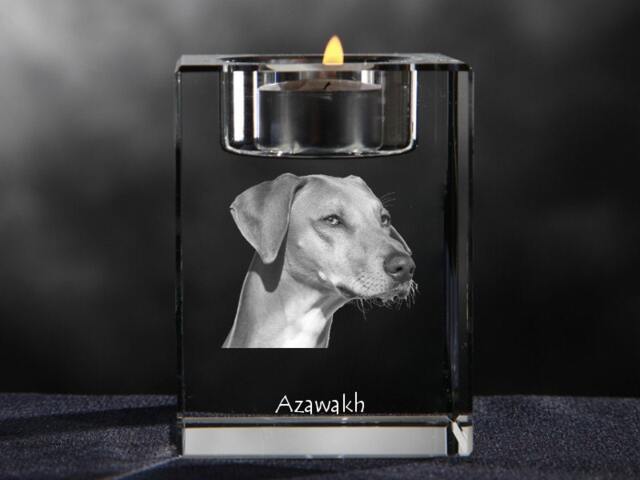 Azawakh, Crystal Candlestick With Dog, Souvenir, Decoration, Limited Edition, Collection - image 1