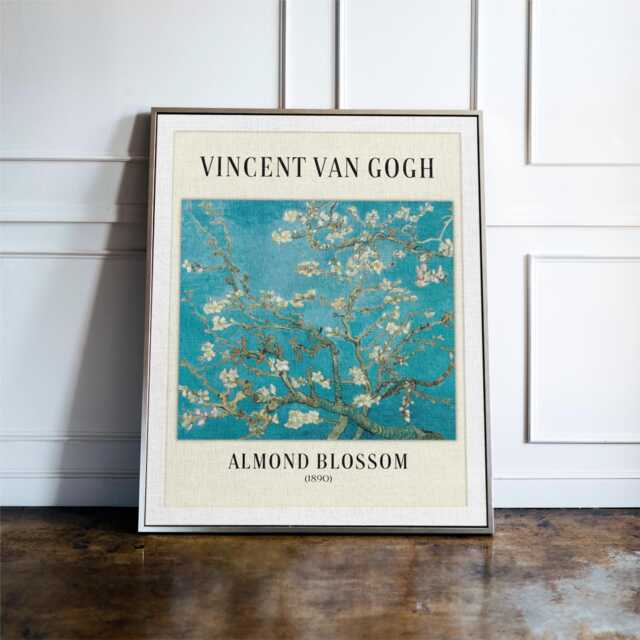 Van Gogh Almond Blossoms Wall Art, Art Print, Exhibition Poster, Framed Prints - image 1