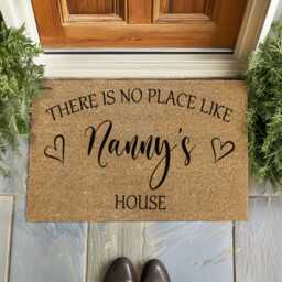 Grandkids Visit Welcome Mat - Personalized Name Sign Home Gift - thumbnail 2