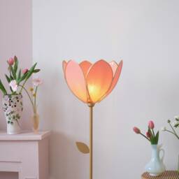 Simple Flower Floor Lamp & Lampshade - Terracotta - thumbnail 2