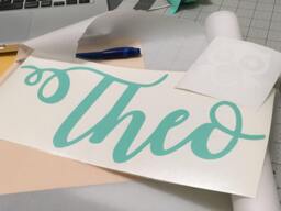 Custom Name Vinyl Decal Removable Nursery Wall Decor - thumbnail 1