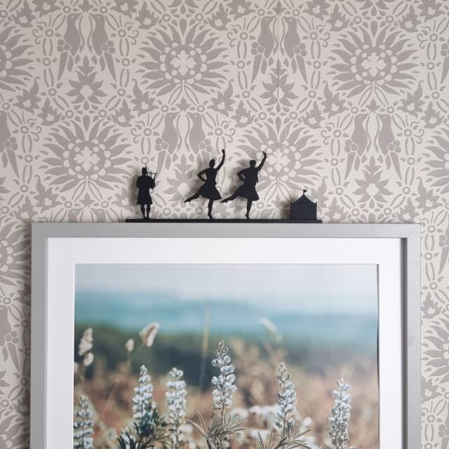Highland Games Dance - Picture Topper Made From High Quality Recycled Plastic. Artwork Designed For Little Ledges Around The Home - image 1