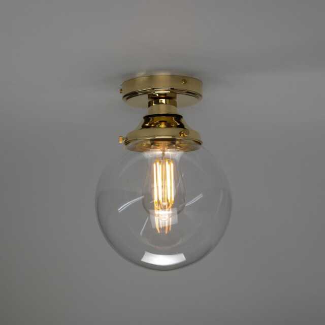 Deniz Opal Globe Bathroom Ceiling Light 11 - image 1