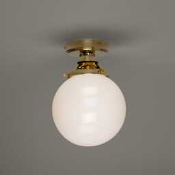 Deniz Opal Globe Bathroom Ceiling Light 11 - thumbnail 2
