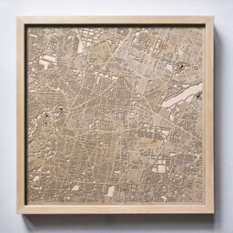 Mexico City Wooden Map - 3D Laser Cut Framed Wall Art - thumbnail 1