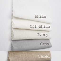 Linen Sheer Curtain Panels For Bedroom, Living Room, 12 Colors, Grommet, Rod Pocket, Hook/Ring, Track Options , Custom Size Drapery - thumbnail 3