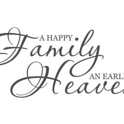 Family Heaven Vinyl Wall Art Decal, Religious Home Decor - thumbnail 3