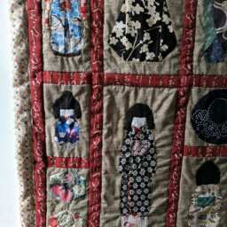 Japanese Patchwork Wall Hanging, 157x167cm - thumbnail 2
